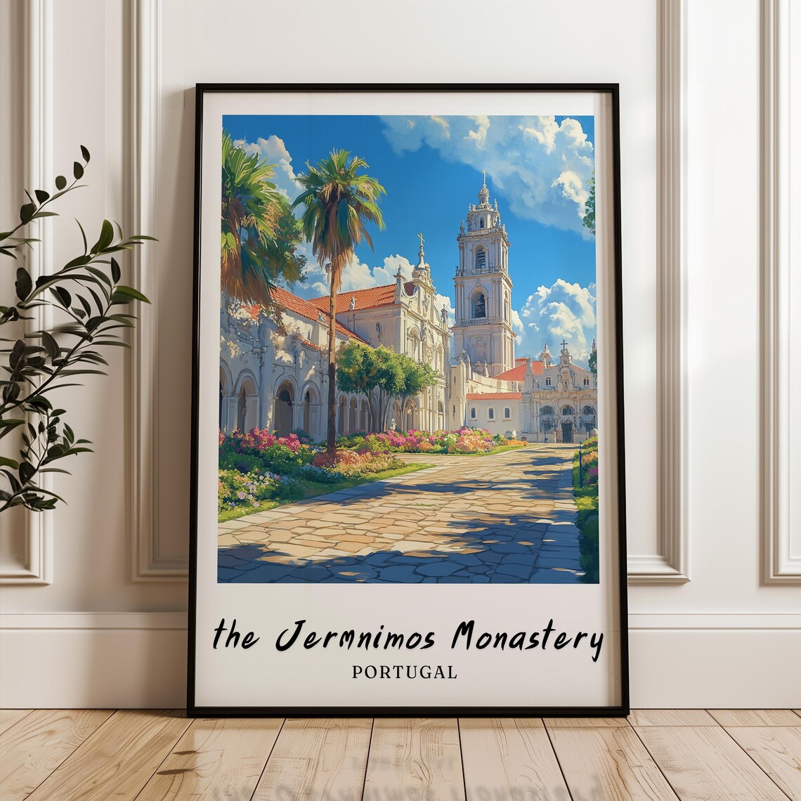 Jeronimos Monastery - Minimalist Travel Poster