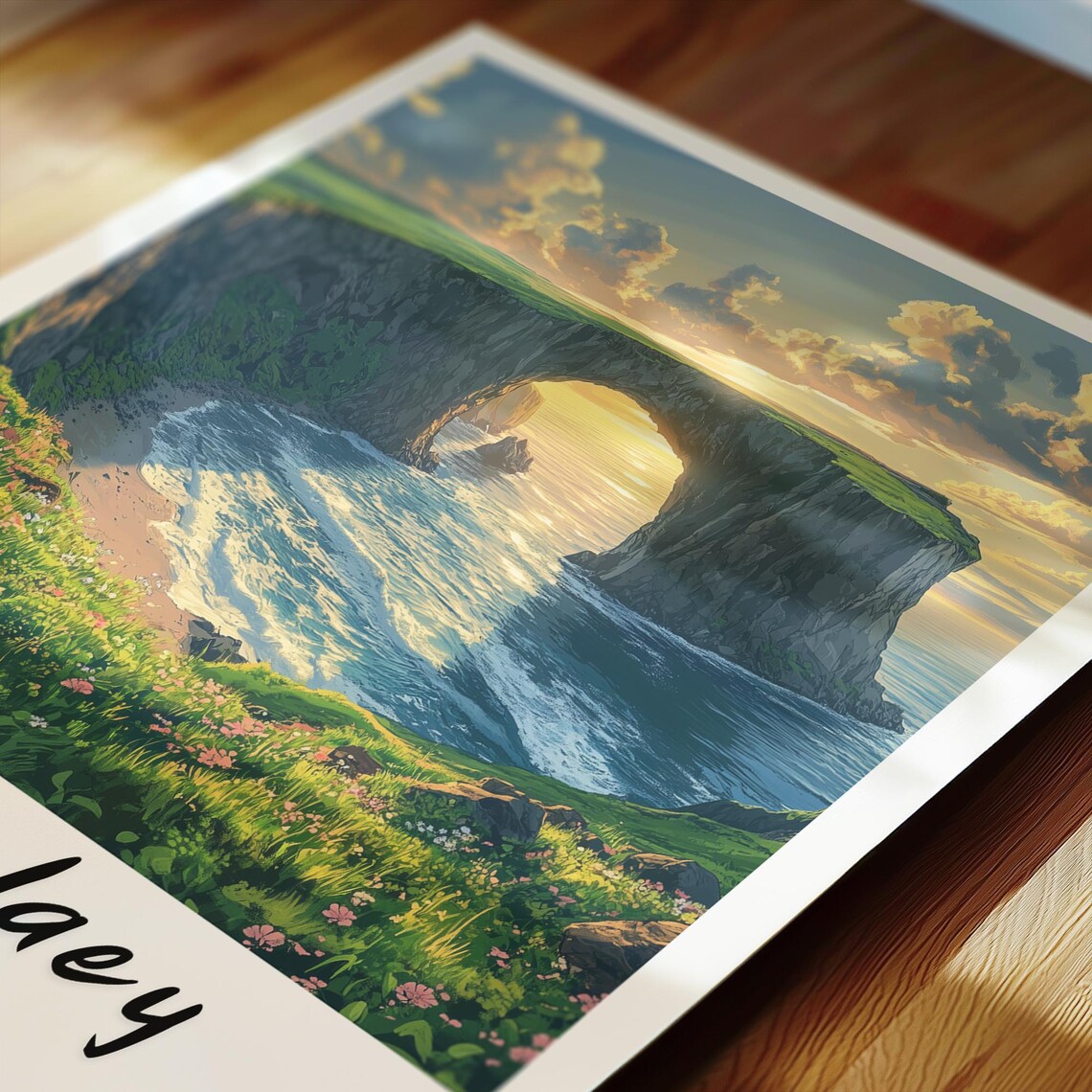 Dyrholaey Iceland Minimalist Travel Poster - Image 2