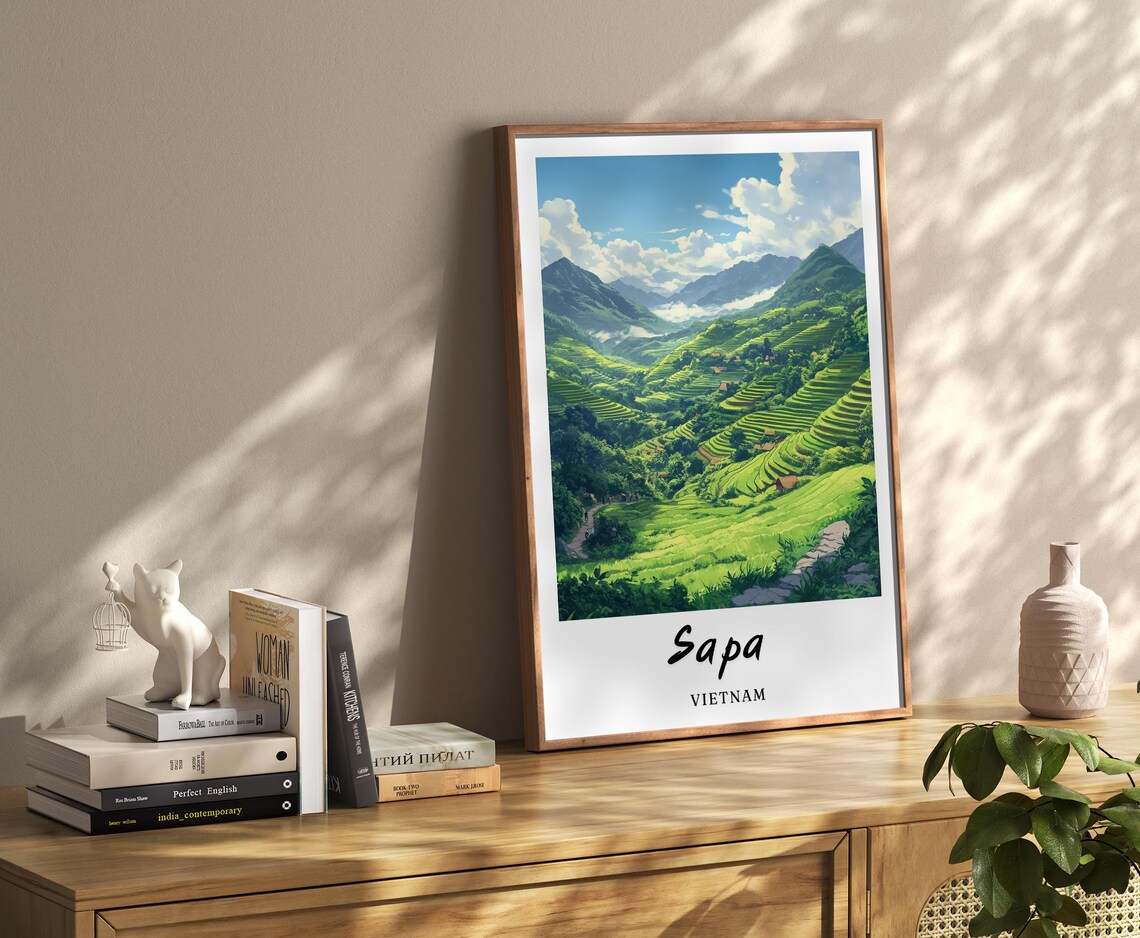 Sapa Vietnam Travel Poster, Birthday Gift - Image 3