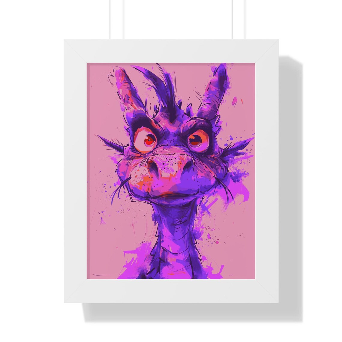 Dragon Framed Art Print Enchanting Wall Art Vivid Dragon Home Decor Gift For Fantasy Lovers Unique And Cute Art Print Cute Character