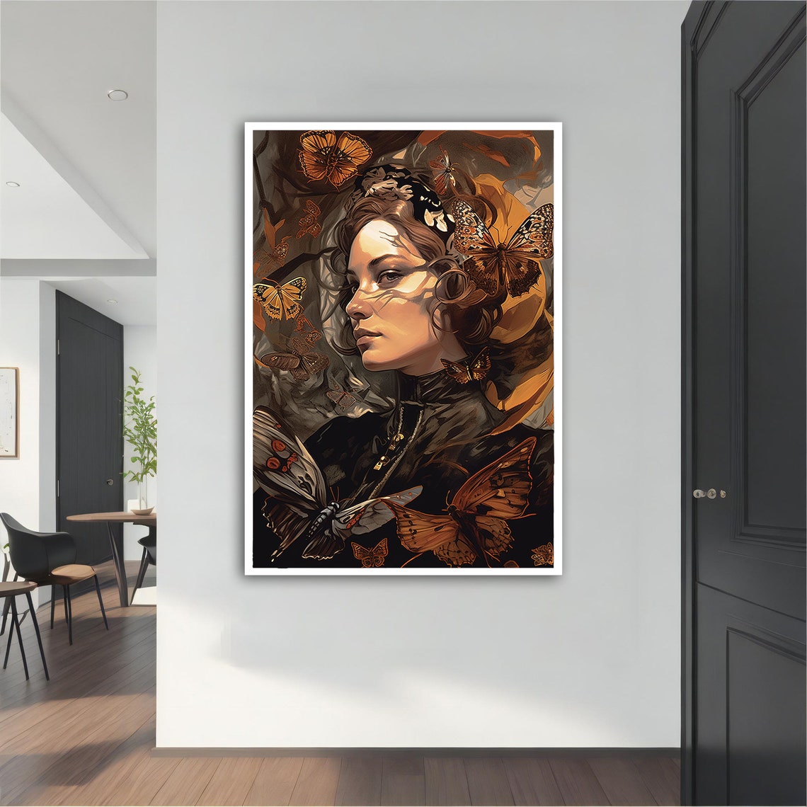 Butterfly Woman Modern Modern Painting Wall Art Modern Abstract Art Art Decor For Gift