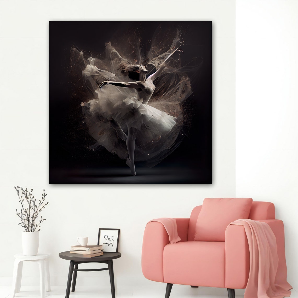 Ballerina Girl Painting Ballerina Print Art Beautiful Woman Dancer Wall Art Dance Painting Ballerina Print - Image 5
