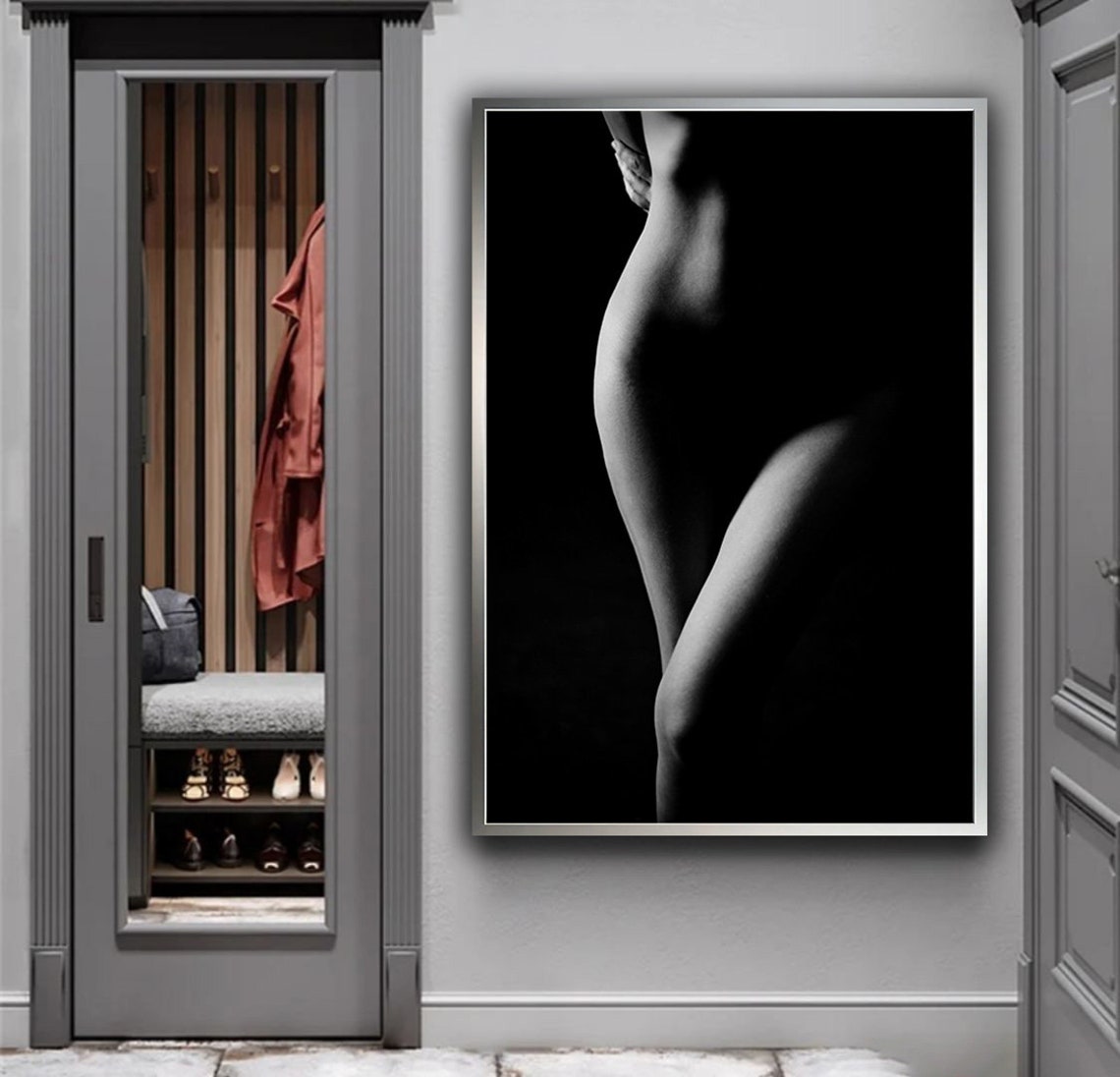 Erotic Female Art Erotic Woman Nudity Wall Art Sexy Girl Wall Decor Sensual Woman Nude Girl Body Art Sexy Wall Print - Image 3