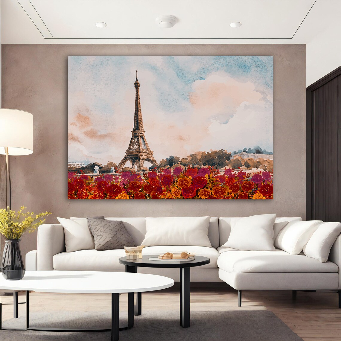 Eiffel Tower Painting, Paris Landscape Print - Image 3