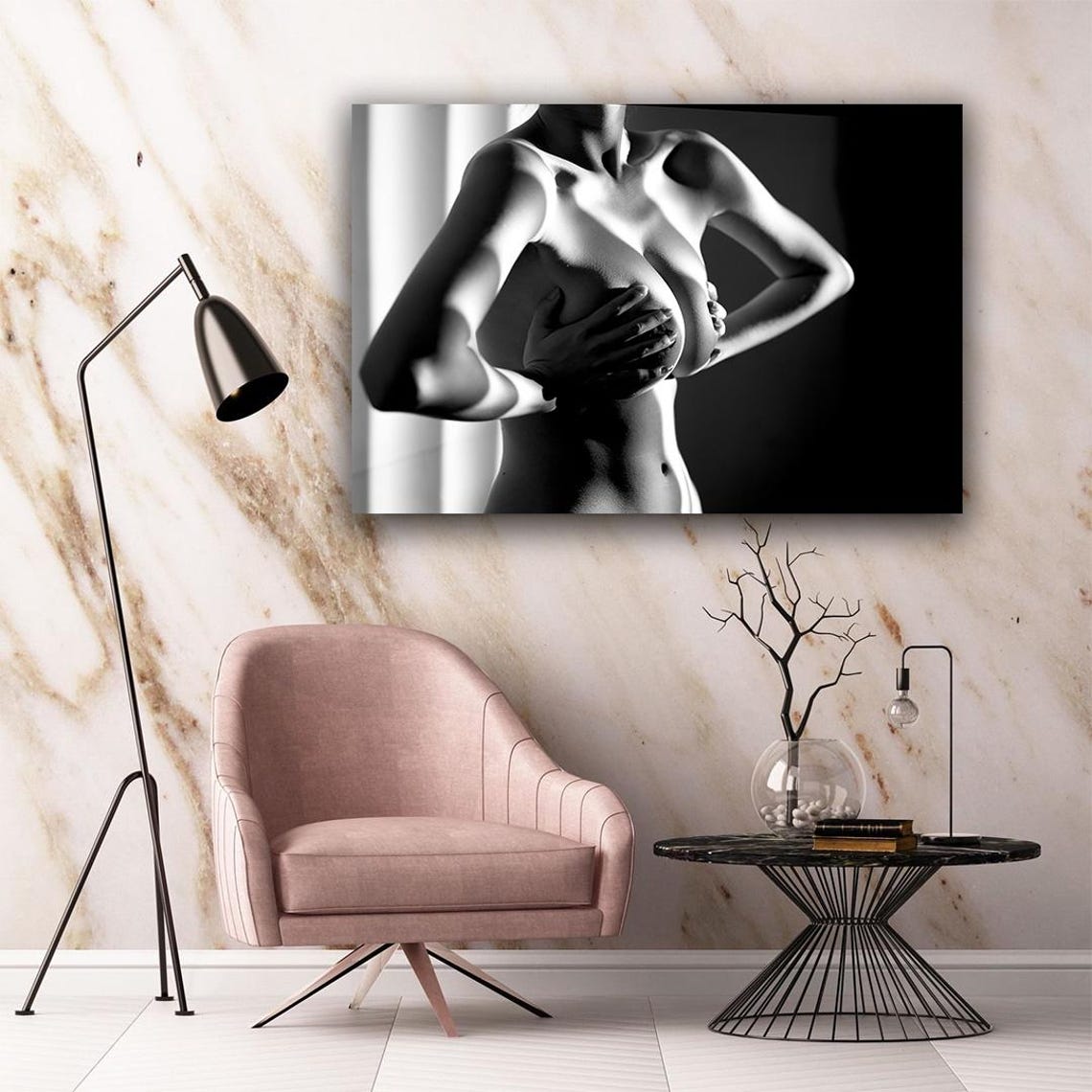 Nude Woman Art Sensual Girl Print Nude Girl Body Wall Art Modern Home Decoration Bedroom Wall Decor Gift For Friends - Image 3
