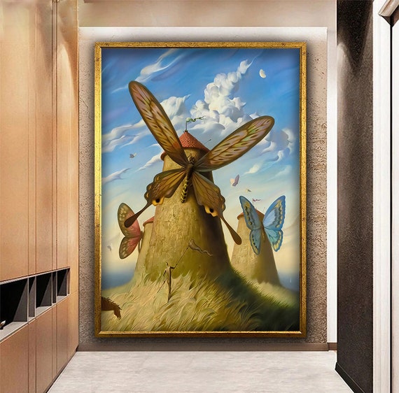 Vladimir Kush Painting Vladimir Kush Land Of Butterflies Print Gift For Art Lover Vladimir Kush Poster Print Surreal Art