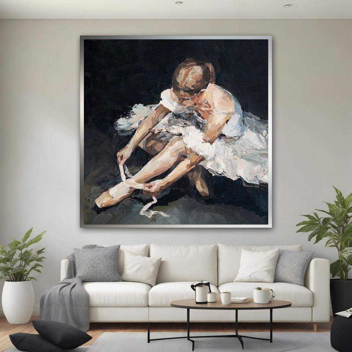 Ballerina Print Art Ballerina Fine Art Print Ballerina Painting Artistic Dance Wall Art Ballerina In A White Dress - Image 3