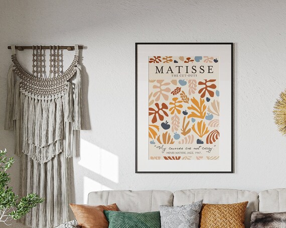 Henri Matisse Cut Outs Abstract Botanical Vintage Poster Decor