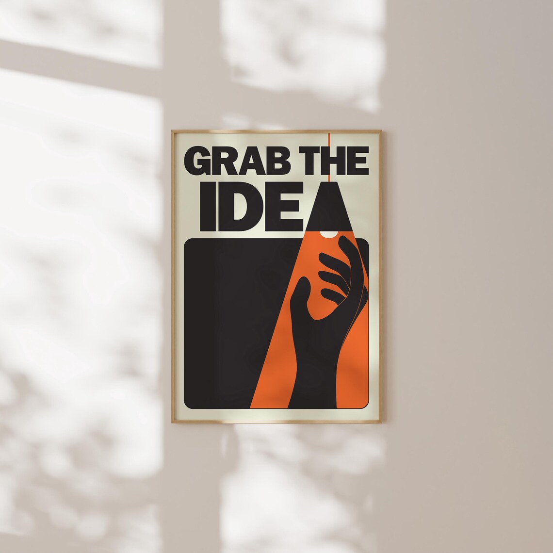 Idea Wall Print, Retro Wall Art for Creative Rooms