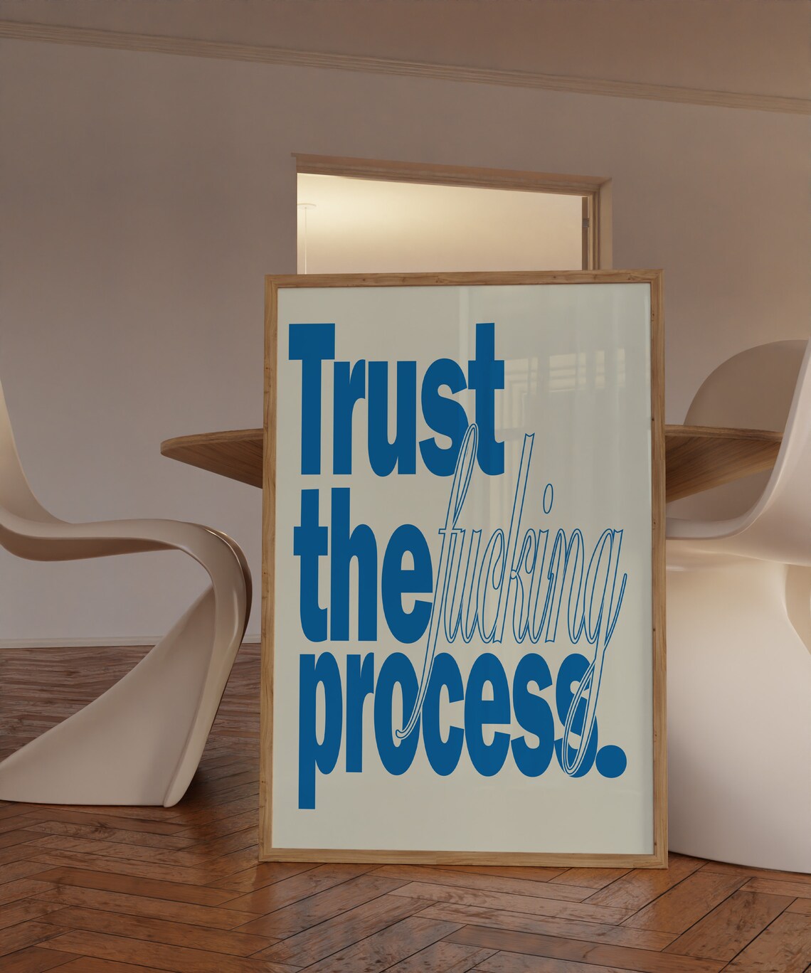 Trust The Fucking Process Retro Typography Art Print - Image 5