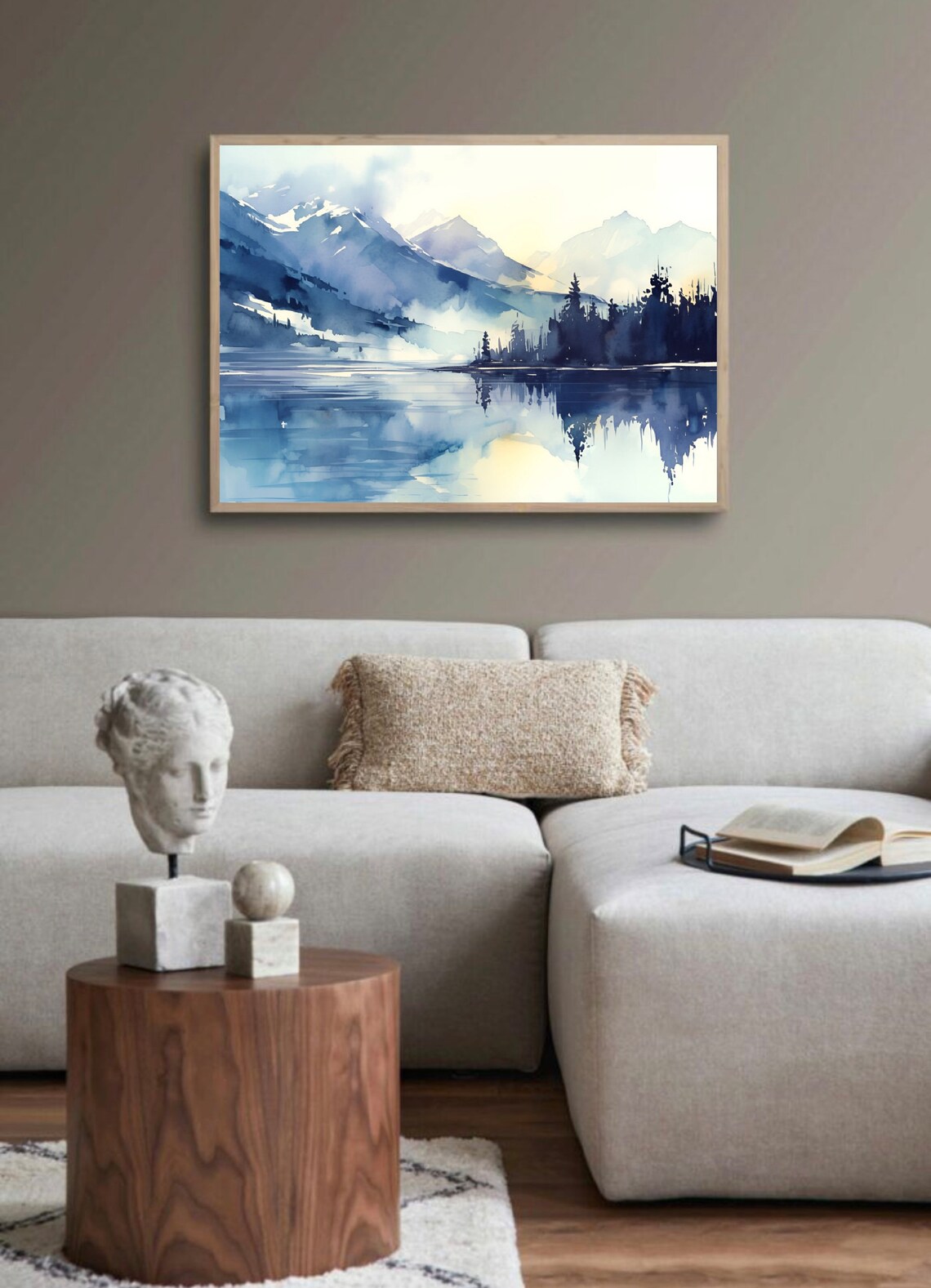 Wasatch Mountains Watercolor Art Print, Utah Landscape - Image 3