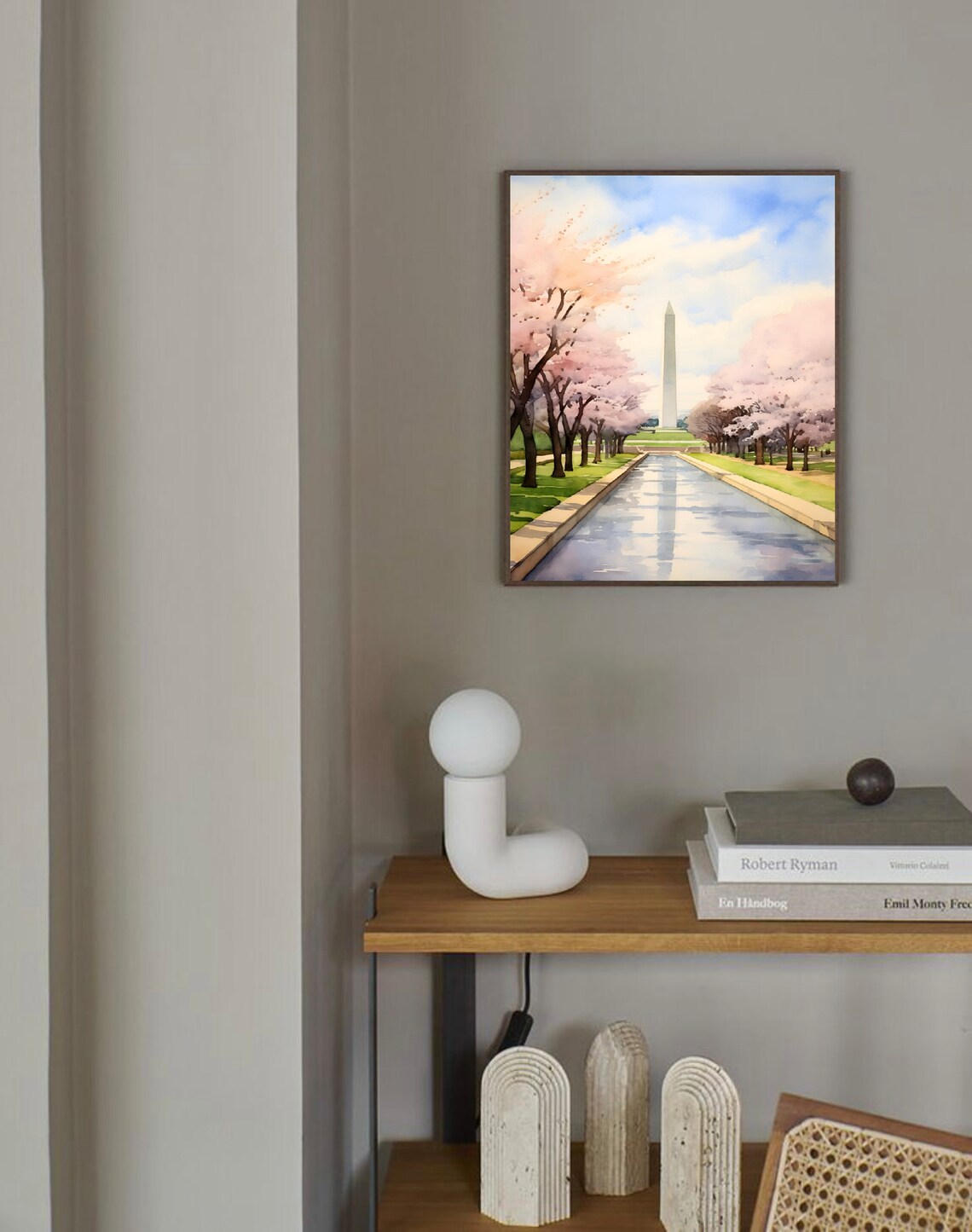 Washington Monument Watercolor Poster, Washington DC - Image 4