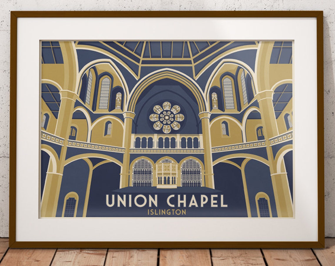 Union Chapel Poster Highbury And Islington London Travel Print Music Venue Print Gig Poster Camden Chalk Farm Church Theatre Music - Image 4