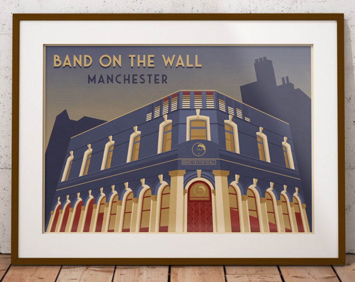 Band On The Wall Manchester Travel Poster, Architecture - Image 4
