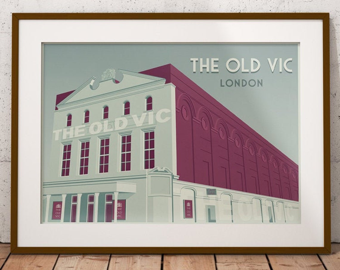 The Old Vic Theatre London Art Deco Historic Building Poster - Image 4