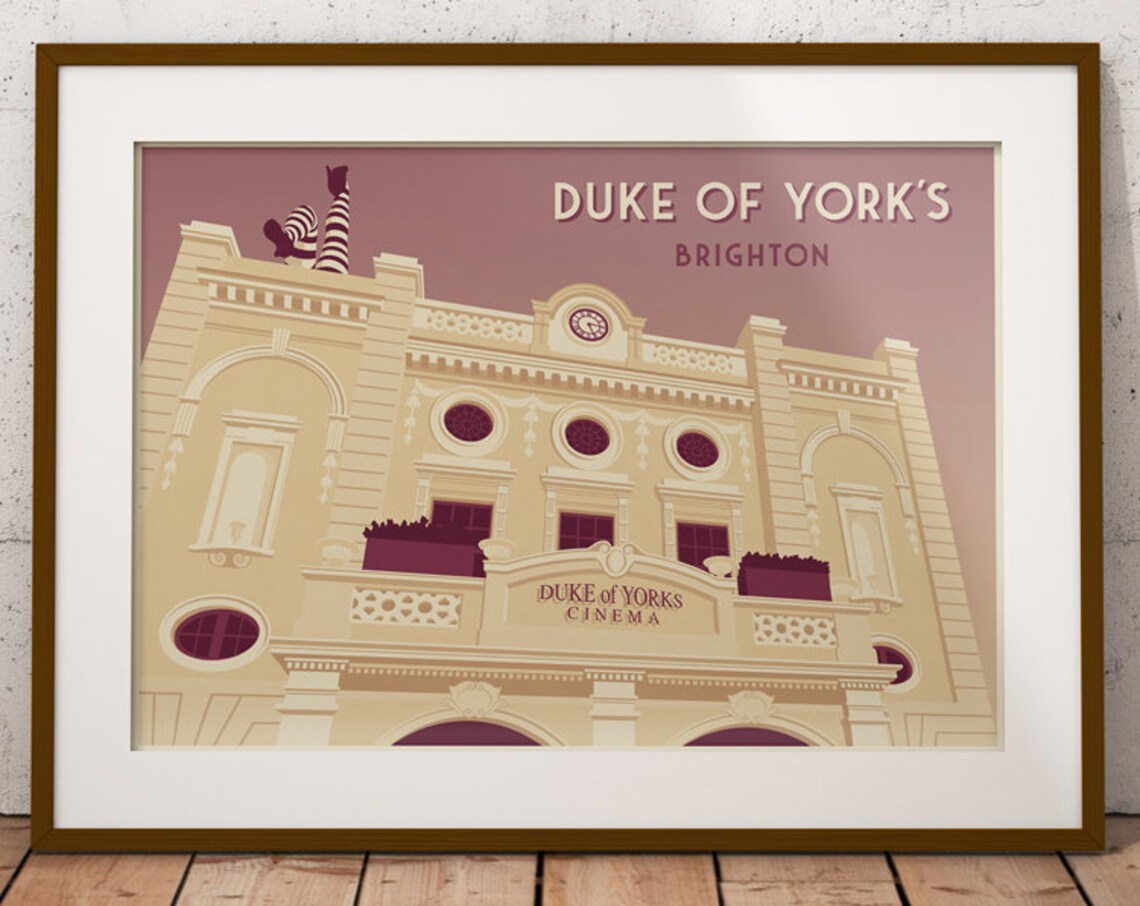 Duke of Yorks Cinema Brighton Historic Facade Retro Style Travel Poster - Image 4