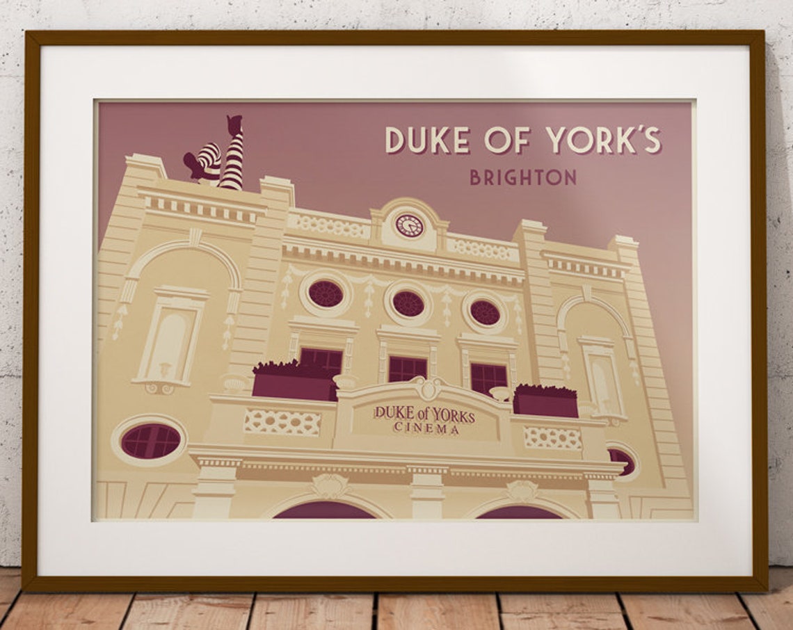 Duke Of Yorks Cinema Brighton Poster The Laines Theatre Print Architecture Hove East Sussex Picturehouse Pier Art Deco Pavilion - Image 4
