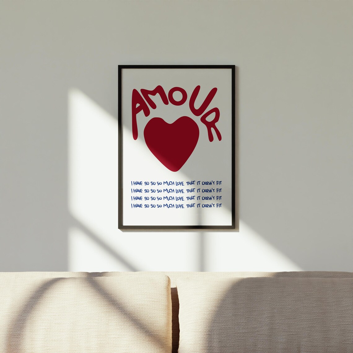 I Love You More Poster Valentines Ar Print Valentines Print Love You Art Print Love You More Print Love Your More Red Print - Image 2