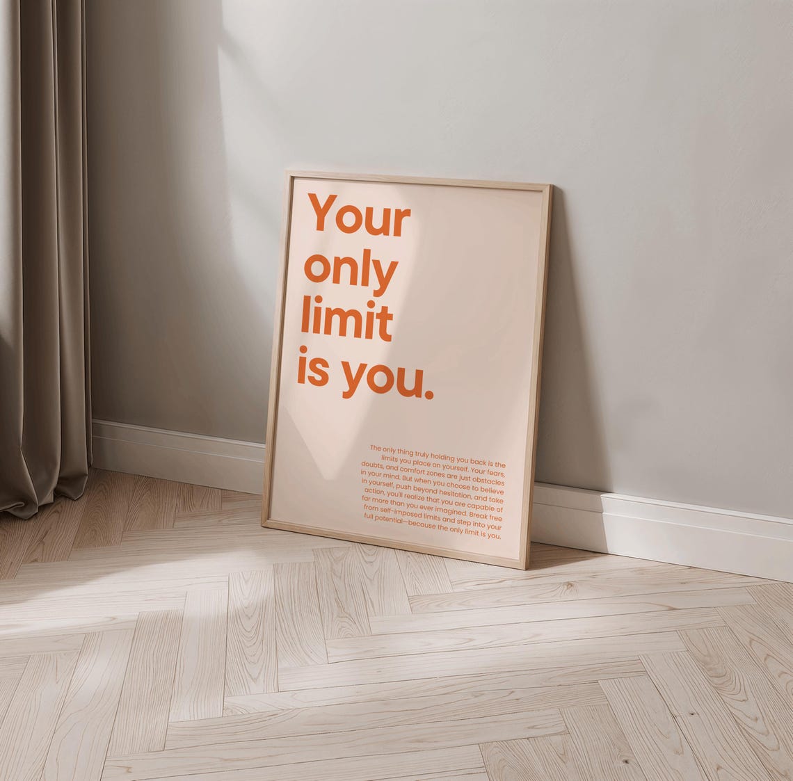 Your Only Limit Is You Motivational Art Print - Image 3