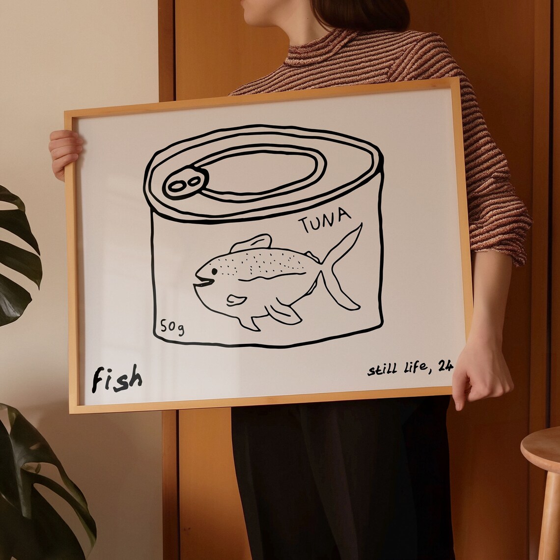 Tinned Fish Print, Retro Kitchen Art Print - Image 3