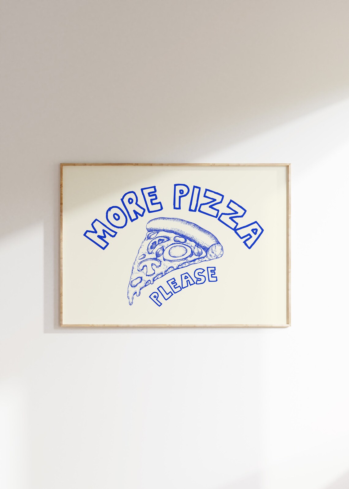 Retro Pizza Art Print, Kitchen Wall Decor - Image 2