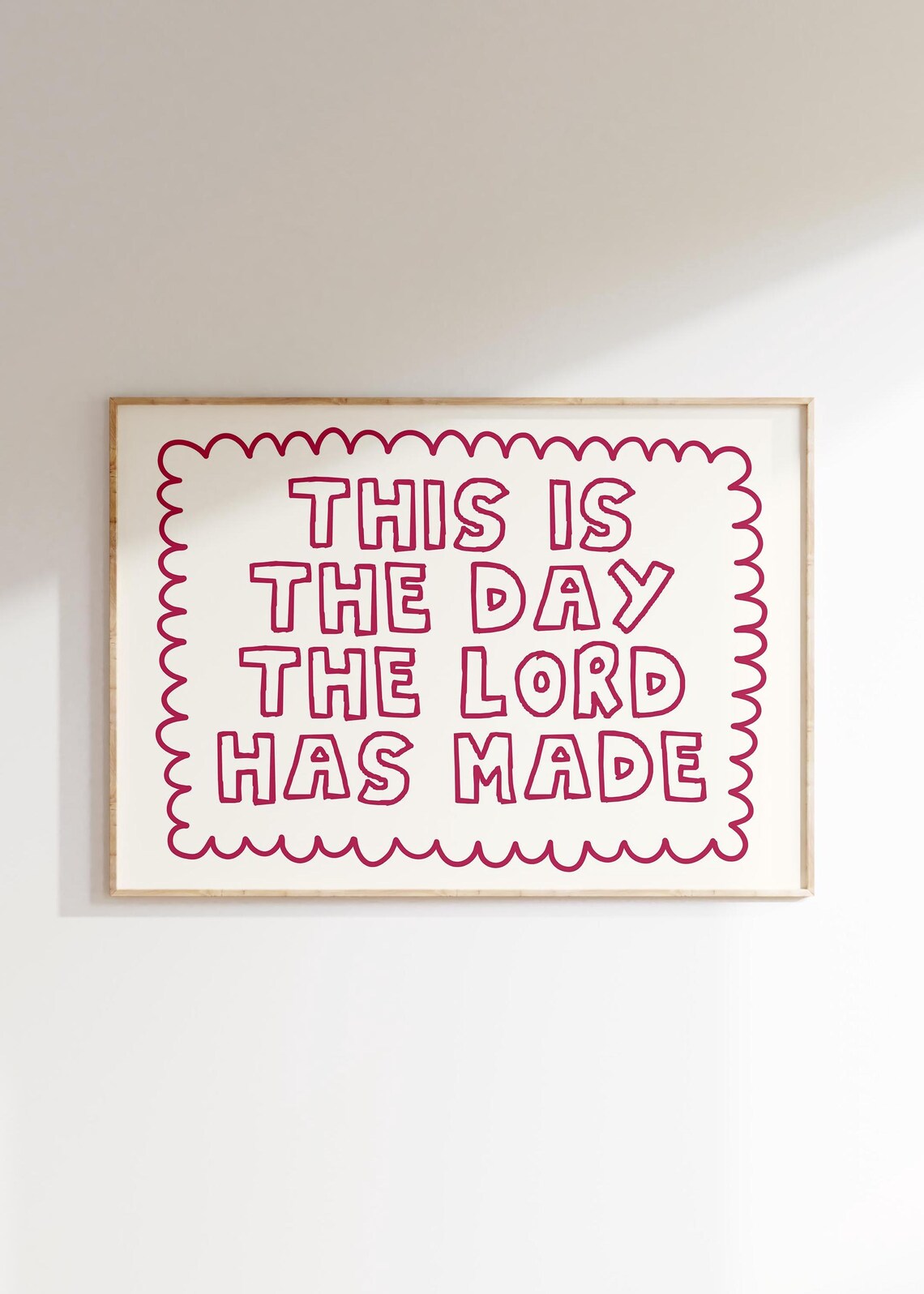 This Is The Day The Lord Has Made Scripture Poster