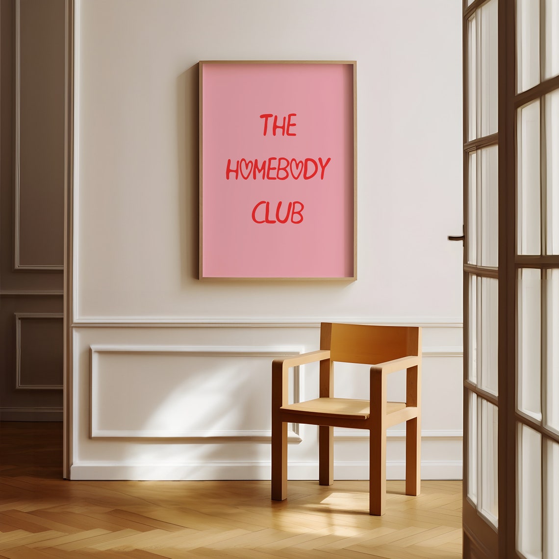The Homebody Club Art Print Homebody Wall Art Self Care Poster Trendy Art Prints Wall Art Girl Apartment Decor The Couch Club - Image 3