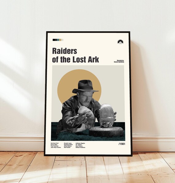 Raiders Of The Lost Ark 1981 Harrison Ford Adventure Movie Poster