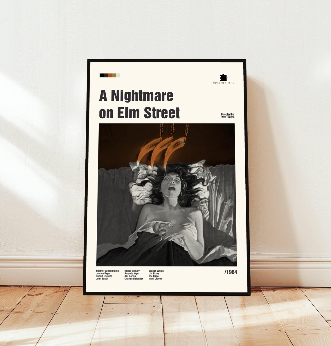 A Nightmare on Elm Street 1984 Minimalist Horror Movie Poster