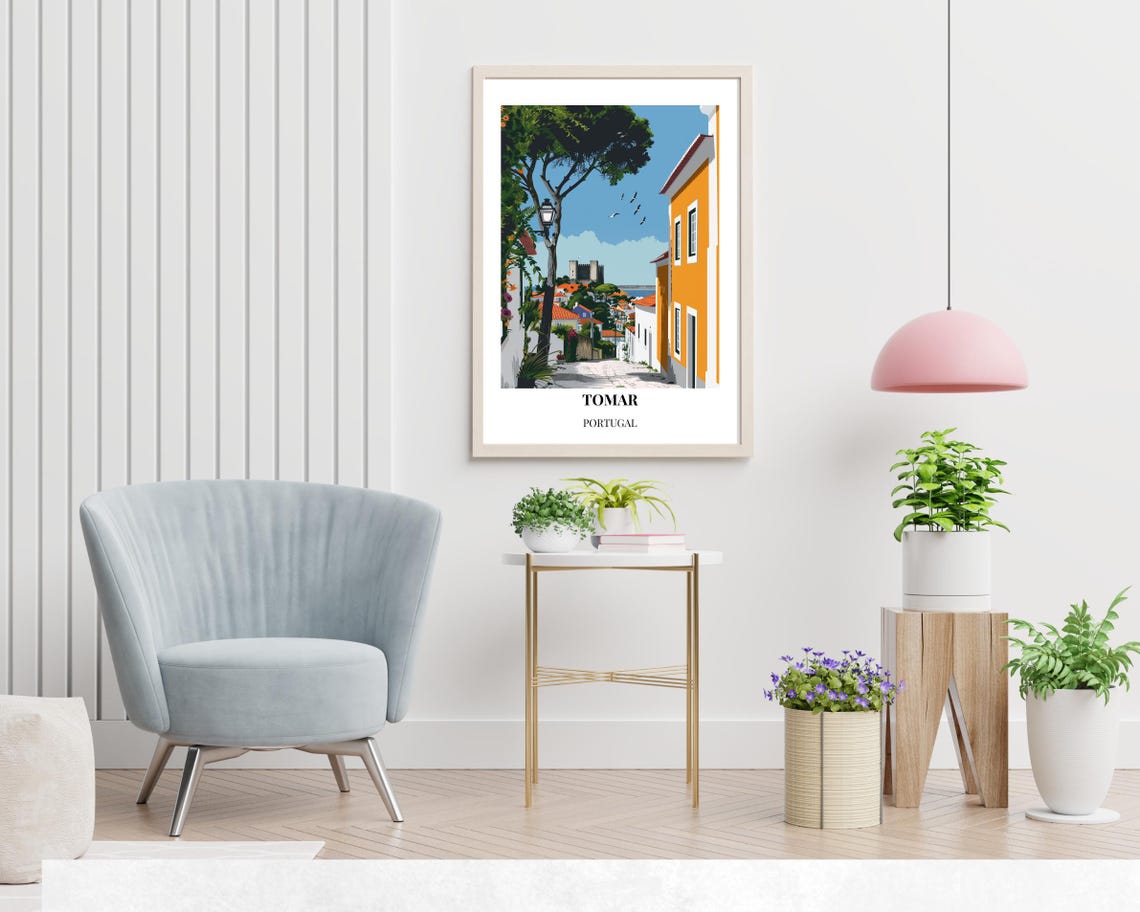 Tomar Portugal City Print Convent Of Christ Travel Gift Convent Of Christ Poster Travel Gift Travel Print Wall Art - Image 2