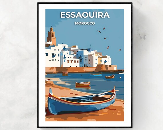 Essaouira Morocco Travel Wall Art Poster Print