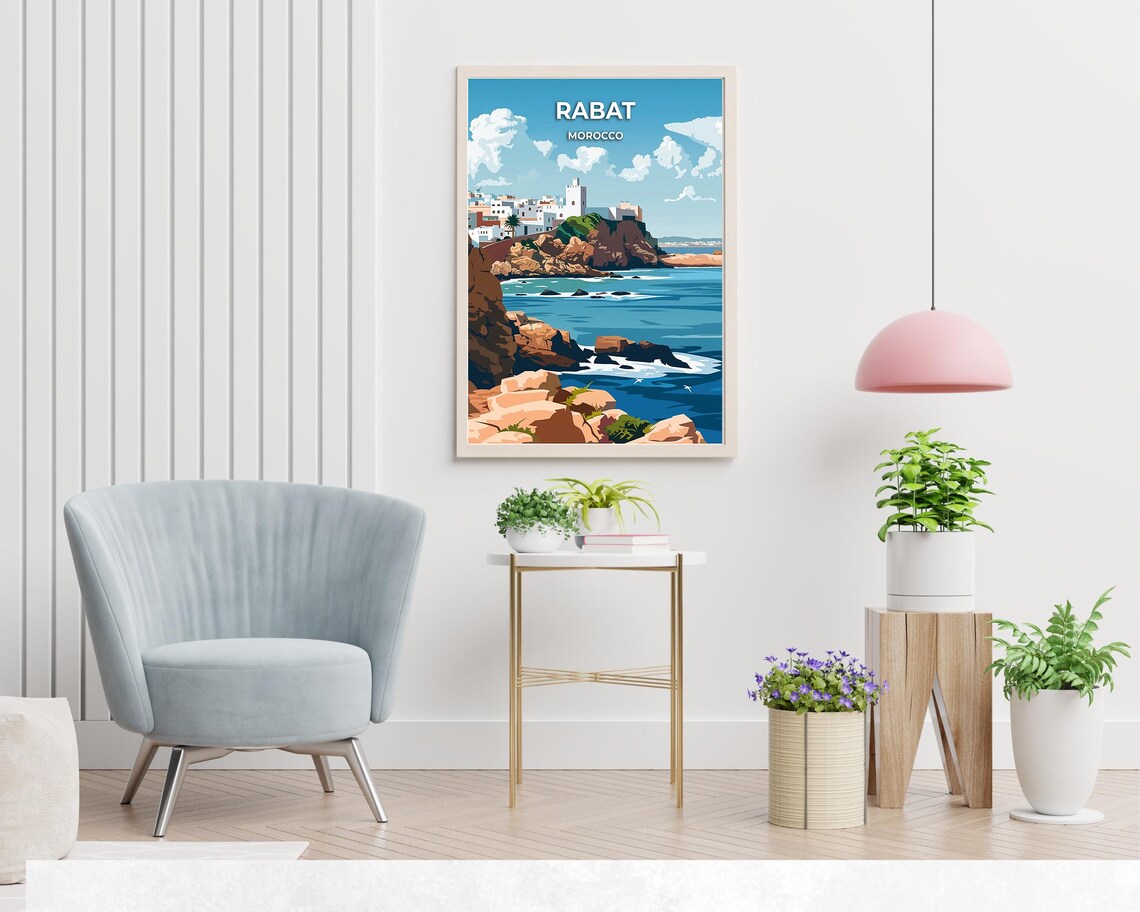Rabat Morocco Travel Wall Art Poster Print - Image 2
