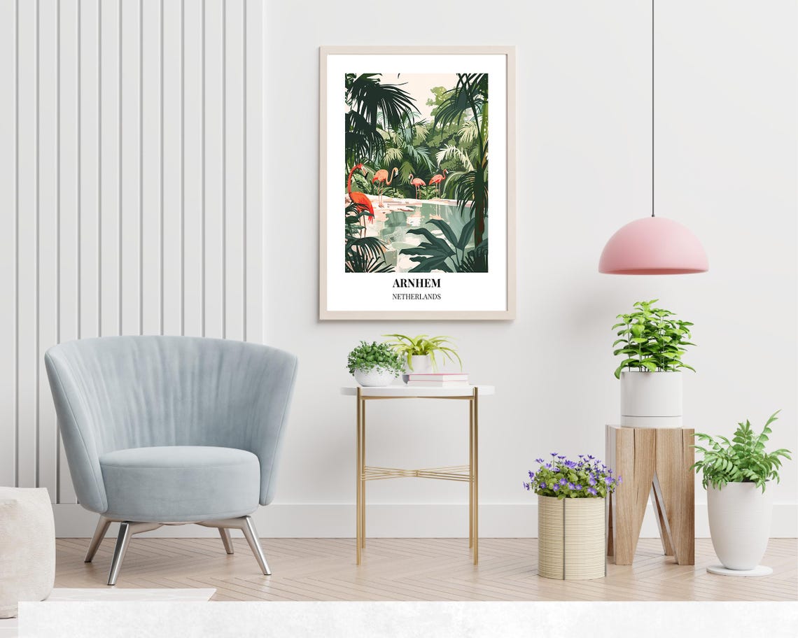 Burgers Zoo Travel Print Wall Art Arnhem Netherlands City Print Burgers Zoo Travel Gift Burgers Zoo Poster Wall Art - Image 2
