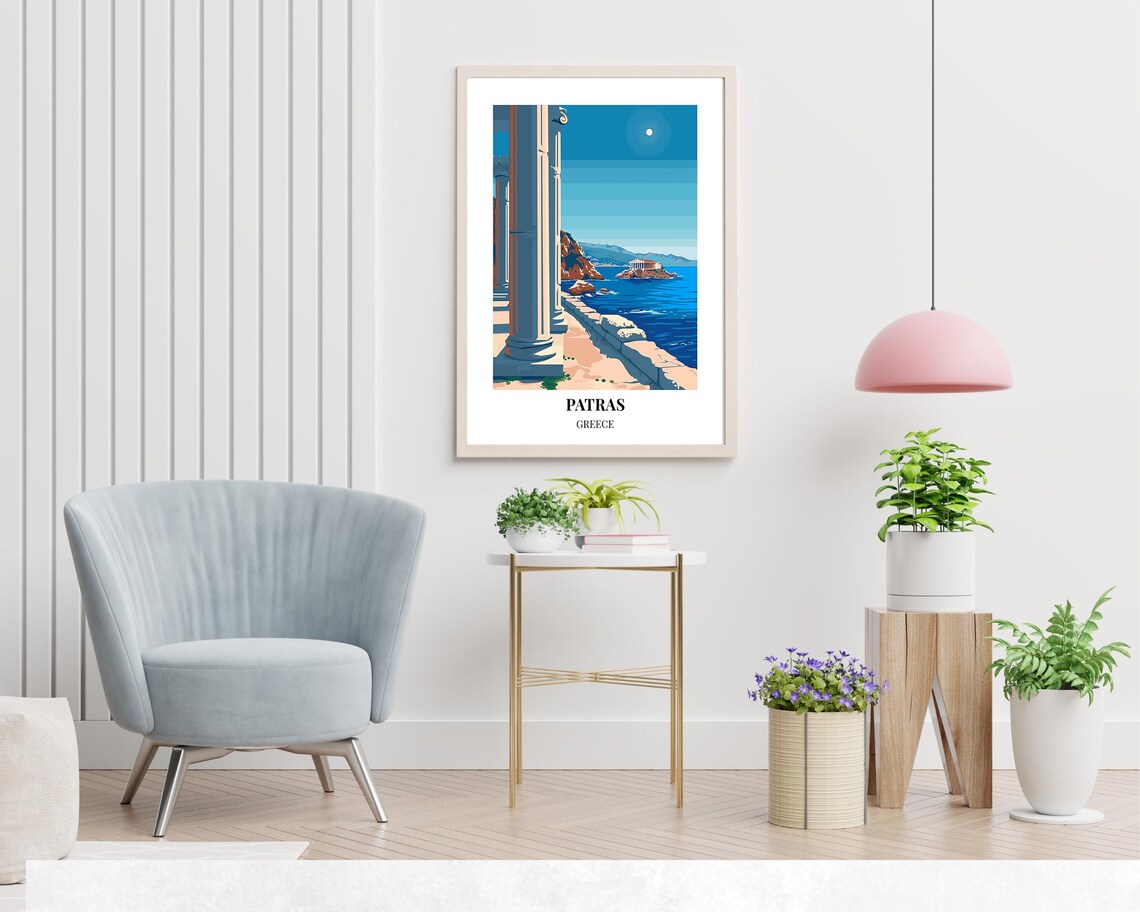 Patras Roman Odeon Travel Print Wall Art Patras Greece City Print Patras Roman Odeon Travel Gift Patras Roman Odeon Poster Travel Gift - Image 2
