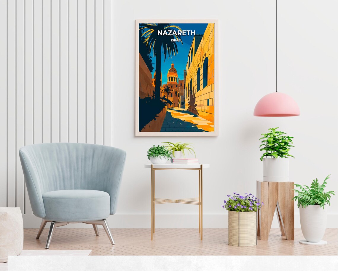 Basilica Of The Annunciation Travel Poster, Nazareth - Image 2