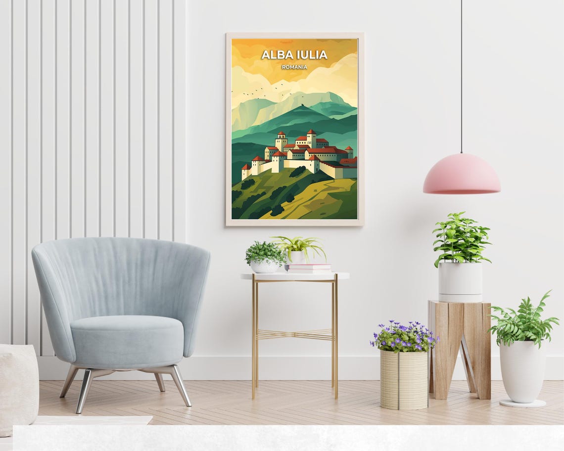 Alba Carolina Fortress Travel Print Wall Art Alba Iulia Romania City Print Alba Carolina Fortress Travel Gift - Image 2