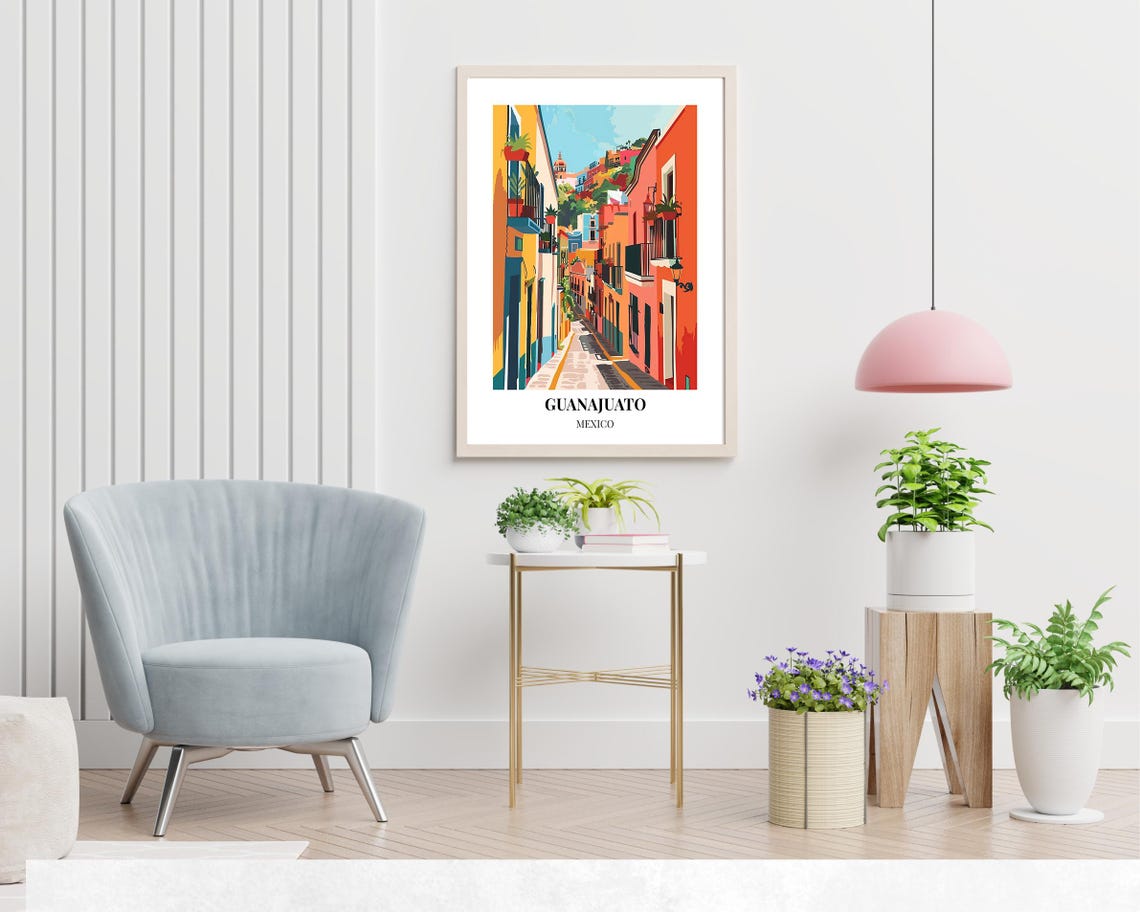 Callejn Del Beso Travel Print Wall Art Guanajuato Mexico City Print Callejn Del Beso Travel Gift Callejn Del Beso Poster - Image 2