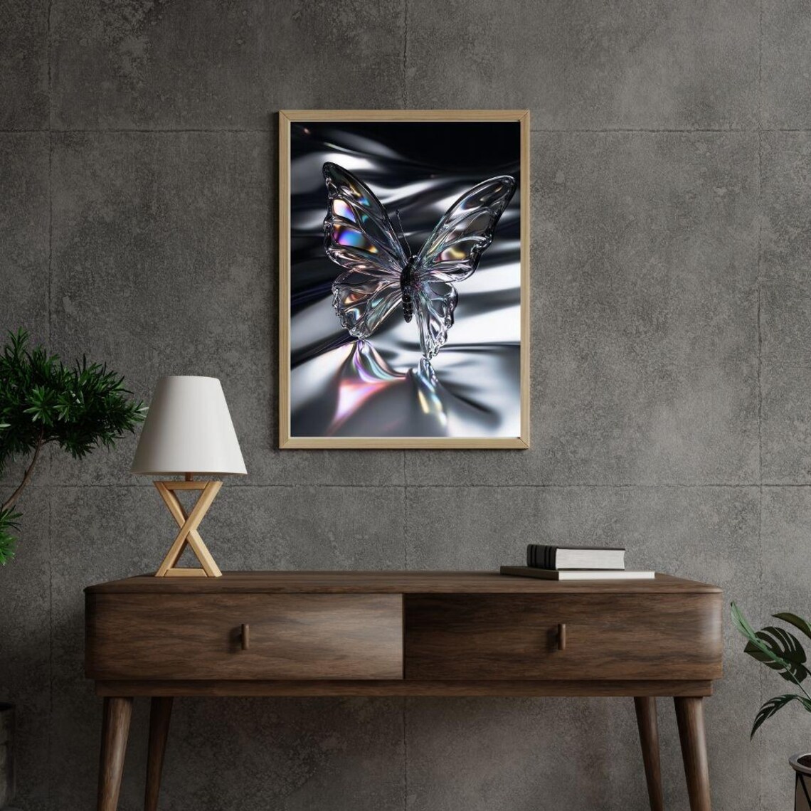 Holographic Butterfly Reflection, Rainbow Decor - Image 2