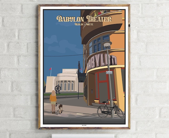 Mitte Babylon Berlin 7 Vintage Travel Poster