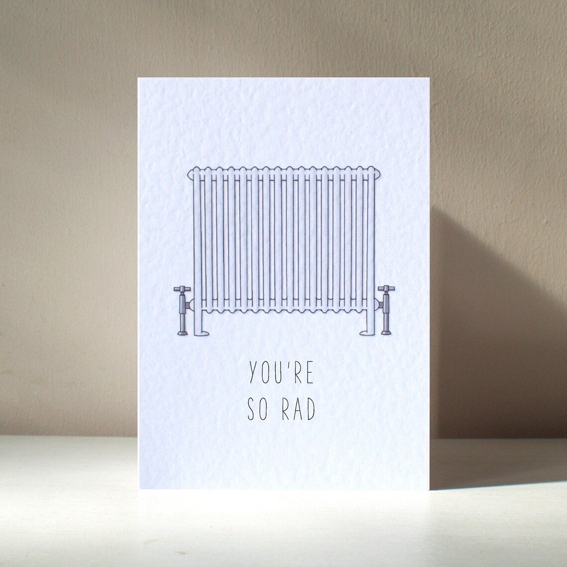 Youre So Rad Personalized Radiator Pun Card