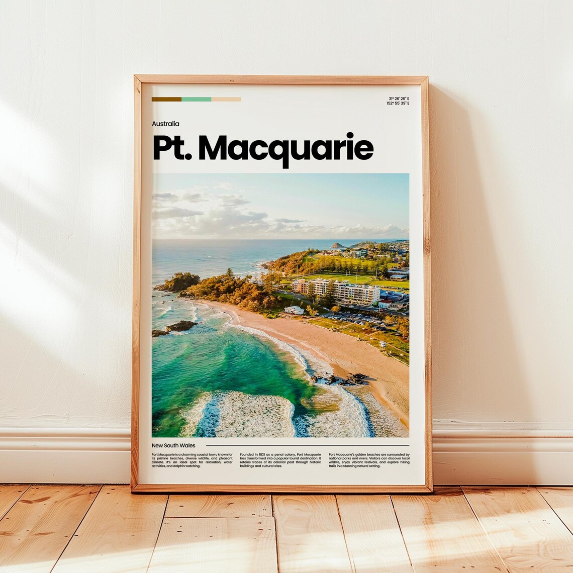 Port Macquarie Travel Poster, Australia Gift