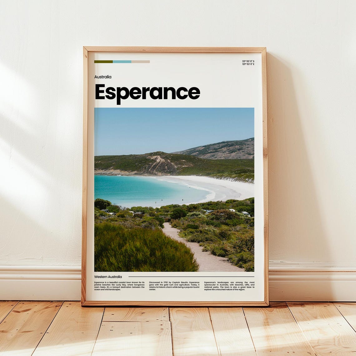 Esperance Australia Travel Poster, Gift