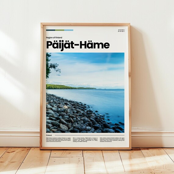 Pijthme Poster Print Photo Wall Art Finland Travel Gift
