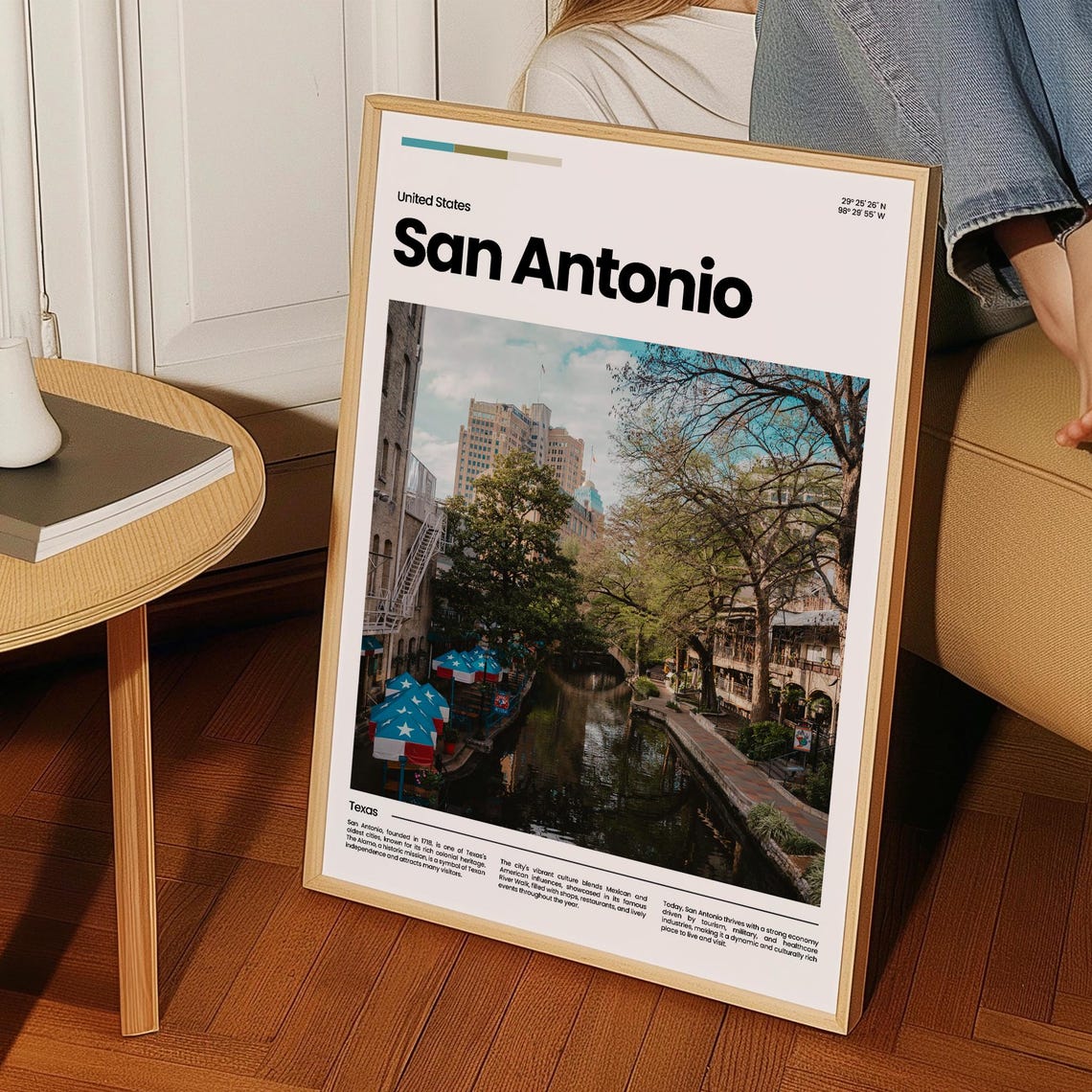 San Antonio Travel Poster San Antonio Poster San Antonio Photo Poster San Antonio Art Print Usa Poster Travel Gift - Image 3