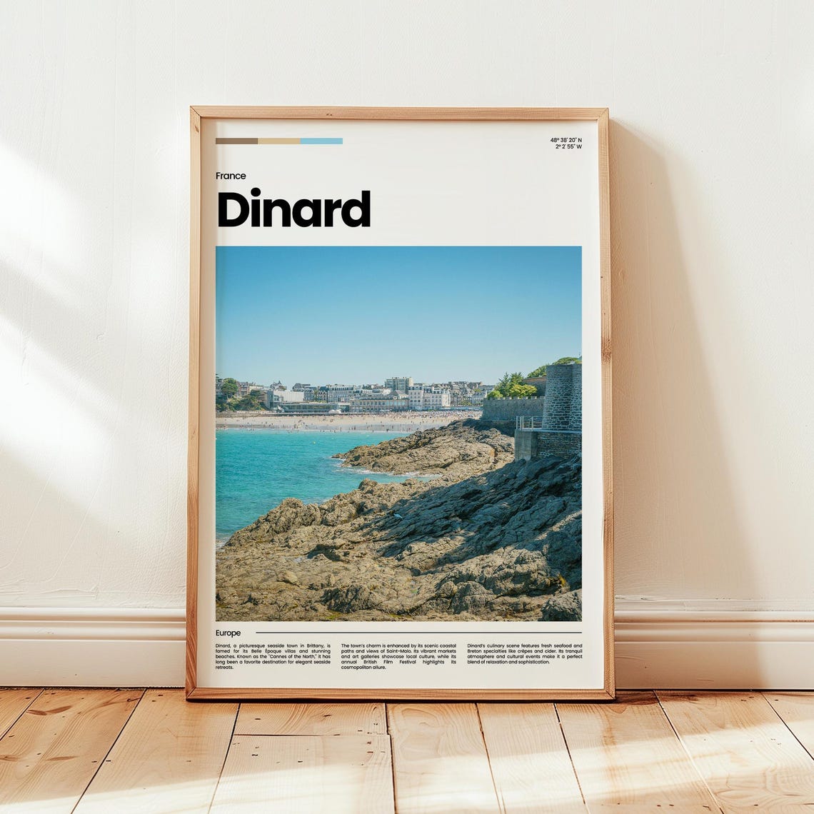 Dinard Poster Print Photo Wall Art France Travel Gift
