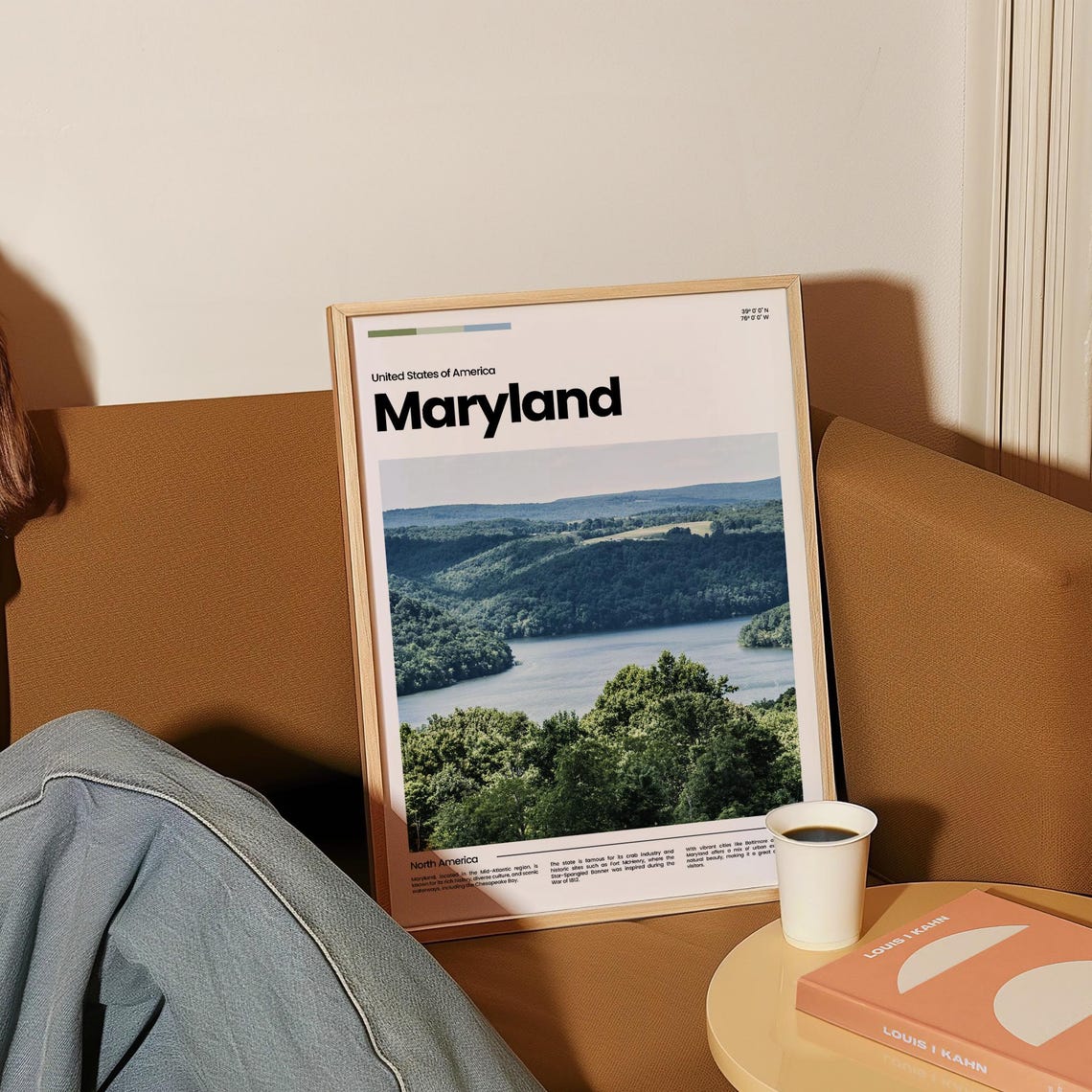 Maryland Travel Poster Maryland Poster Maryland Photo Poster Maryland Art Print Maryland Art Usa Poster Usa Travel Poster Travel Gift - Image 4