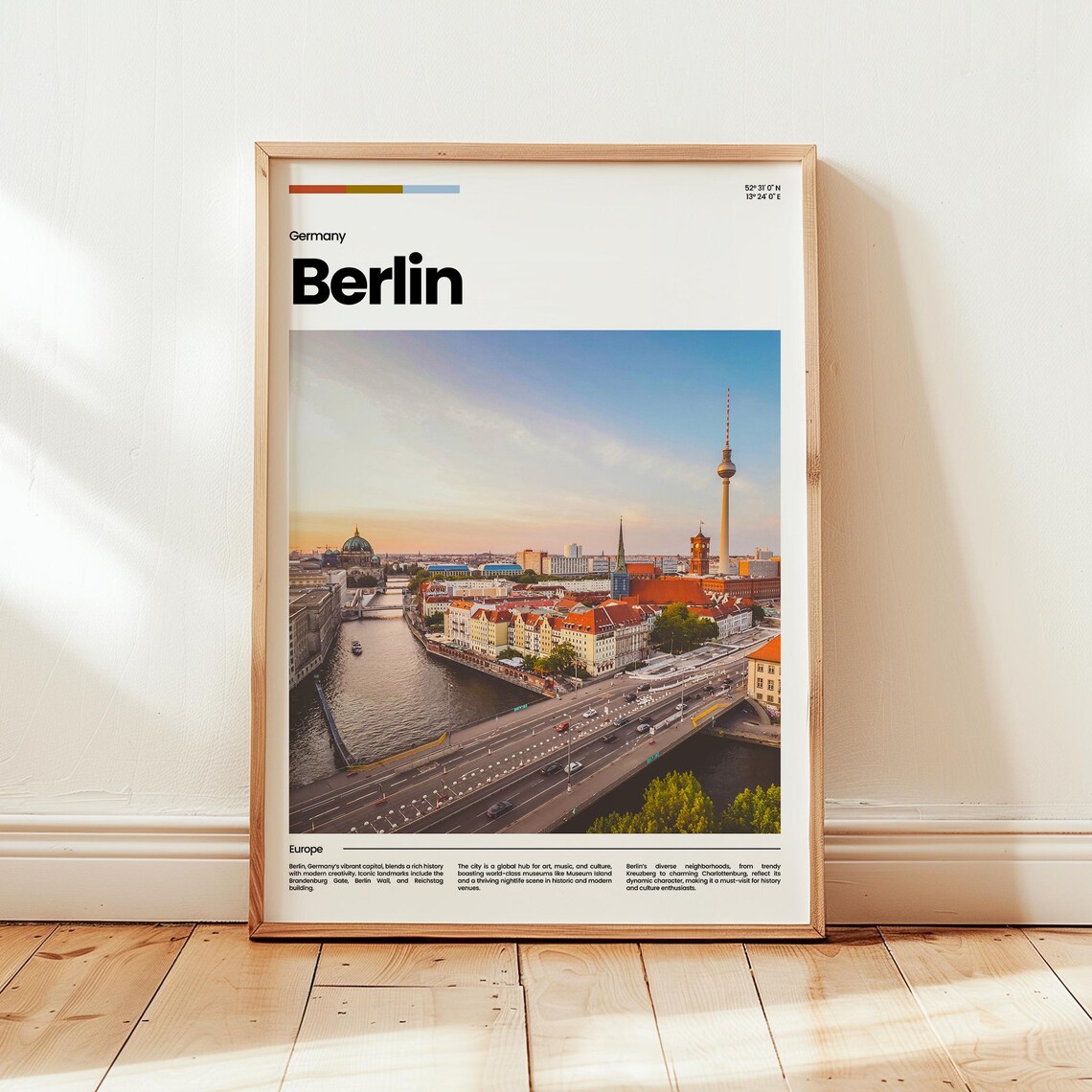 Berlin Poster Print Photo Wall Art Germany Travel Gift