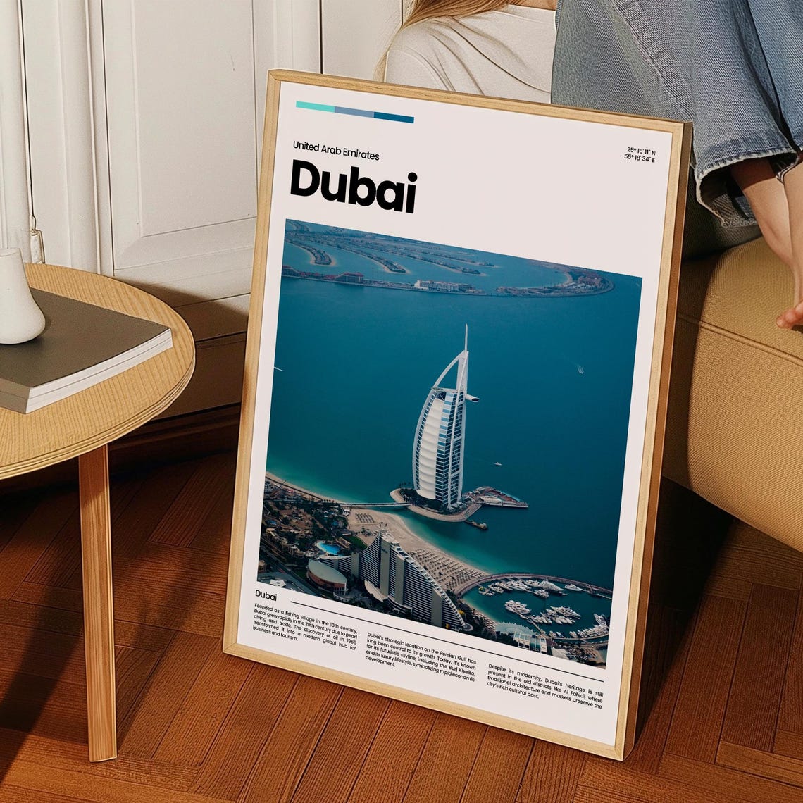 Dubai Travel Poster Dubai Poster Dubai Photo Poster Dubai Art Print United Arab Emirates Poster Emirates Travel Poster Travel Gift - Image 3