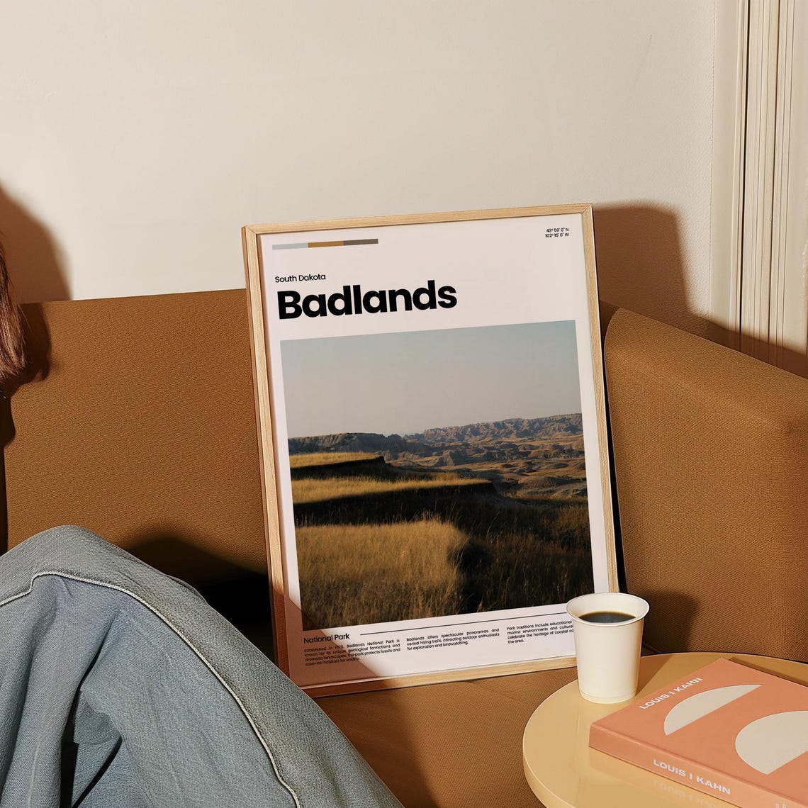 Badlands Travel Poster Badlands Poster Badlands Photo Poster Badlands Art Print Badlands National Park Usa Poster Travel Gift - Image 4