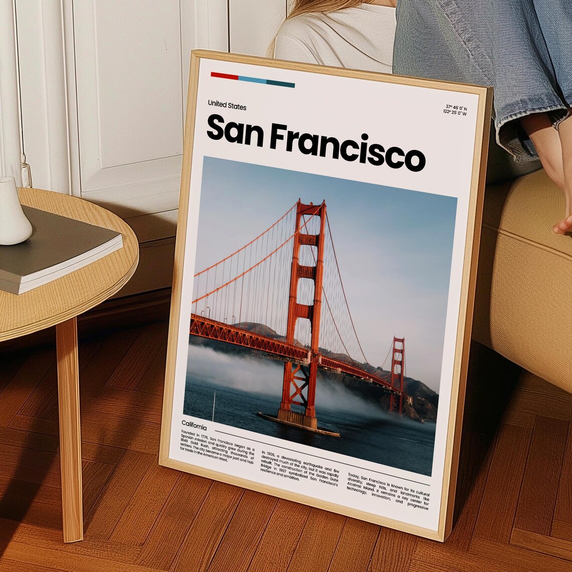San Francisco Travel Poster San Francisco Poster San Francisco Photo Poster San Francisco Art Print United States Poster Travel Gift - Image 3